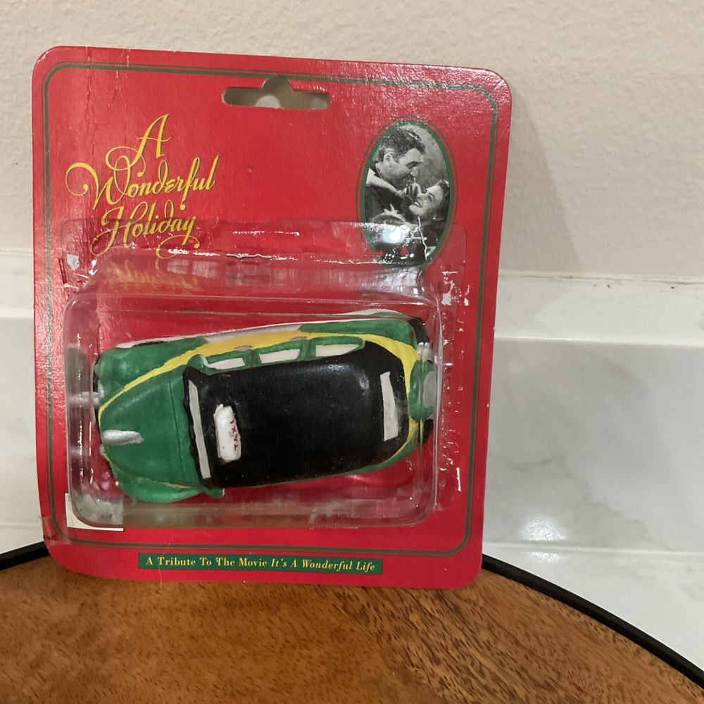 1995 It's A Wonderful Life Ernie's Taxi Cab Car Porcelain Figurine